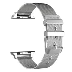 Correa COOL para Apple Watch Series 1 / 2 / 3 / 4 / 5 / 6 / 7 / SE (42 / 44 / 45 mm) Metal Plata