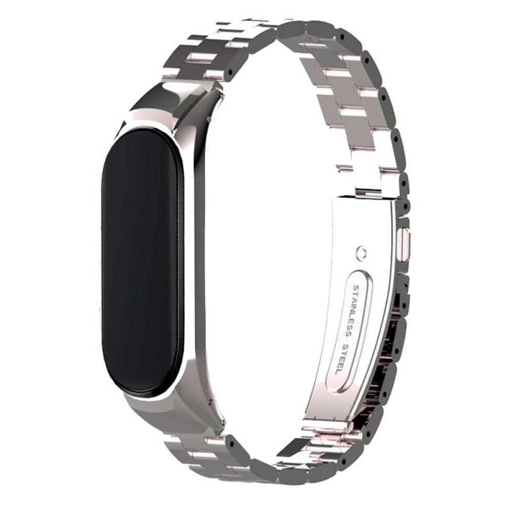 Correa COOL para Xiaomi Mi Band 5 / 6 / 7 / Amazfit Band 5 Steel Plata