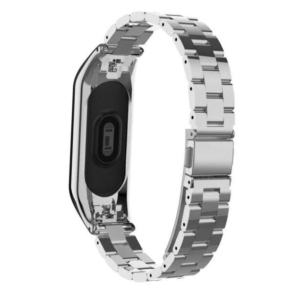 Correa COOL para Xiaomi Mi Band 5 / 6 / 7 / Amazfit Band 5 Steel Plata