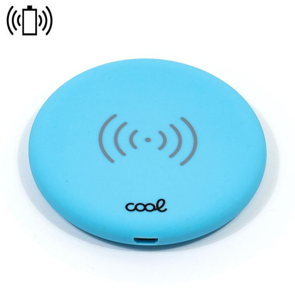 Dock Base Cargador Smartphones Inalámbrico Qi COOL Universal Azul