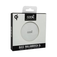 Dock Base Cargador Smartphones Inalámbrico Qi Universal COOL (Carga Rápida) Blanco