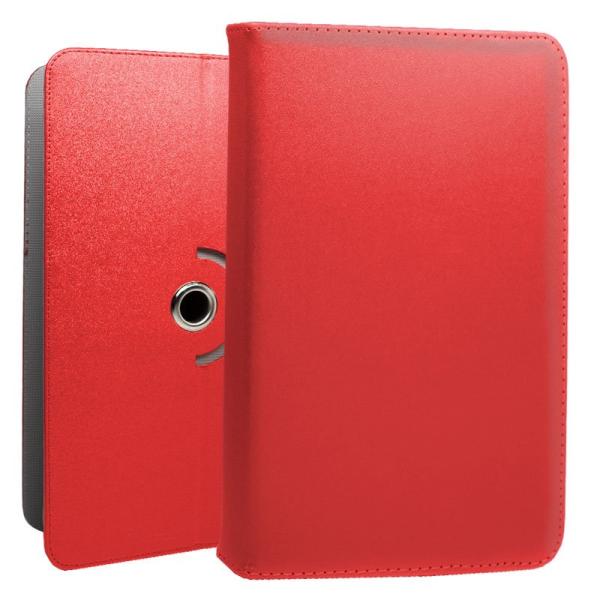 Funda COOL Ebook / Tablet 9.7 - 10.3 pulg Liso Rojo Giratoria (Panorámica)