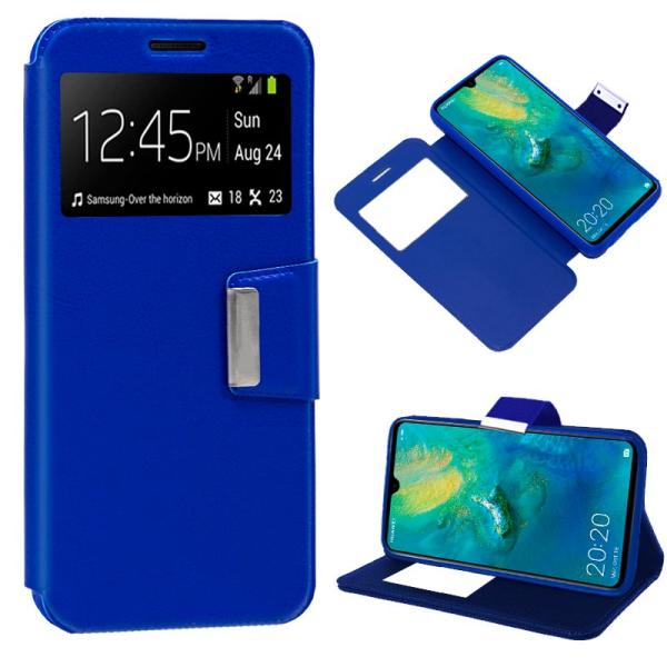 Funda COOL Flip Cover para Huawei Mate 20 Liso Azul