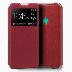 Funda COOL Flip Cover para Huawei P Smart 2020 Liso Rojo