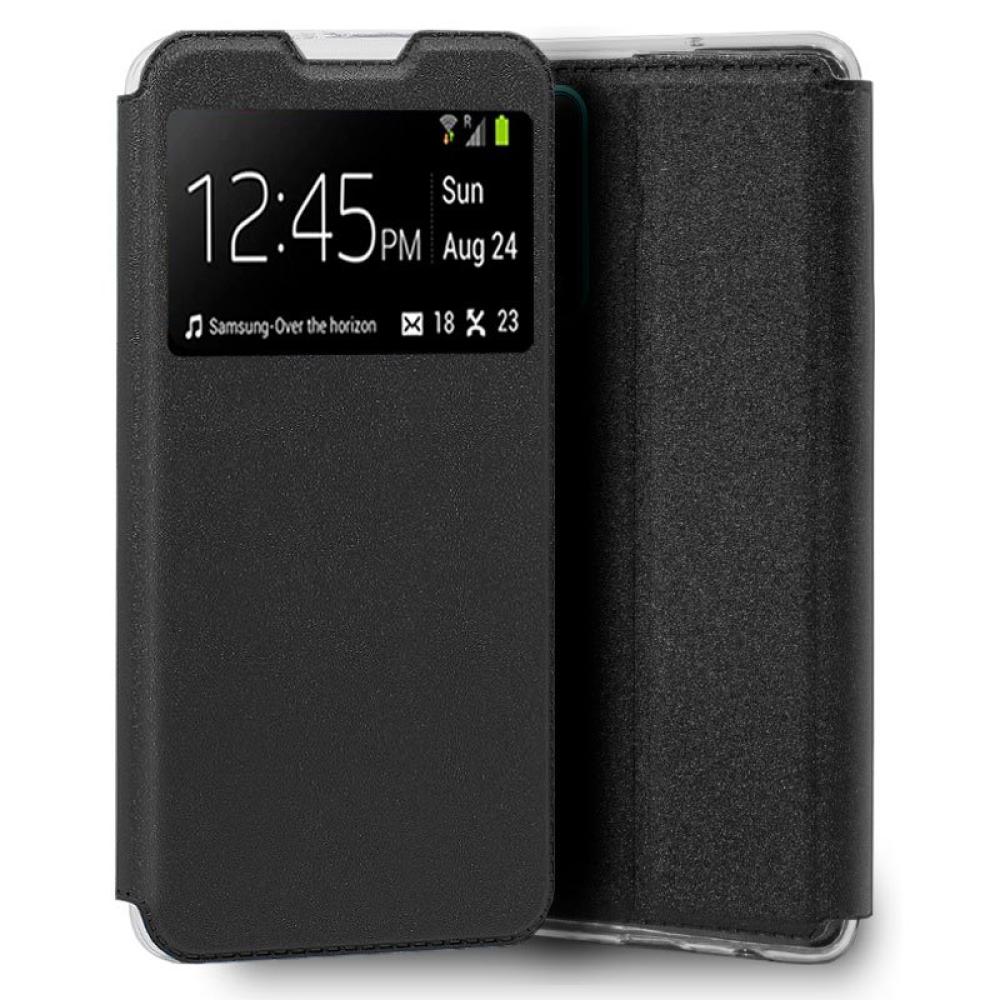 Funda COOL Flip Cover para Huawei P Smart 2021 Liso Negro