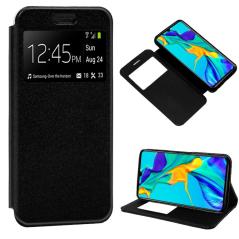 Funda COOL Flip Cover para Huawei P30 Liso Negro