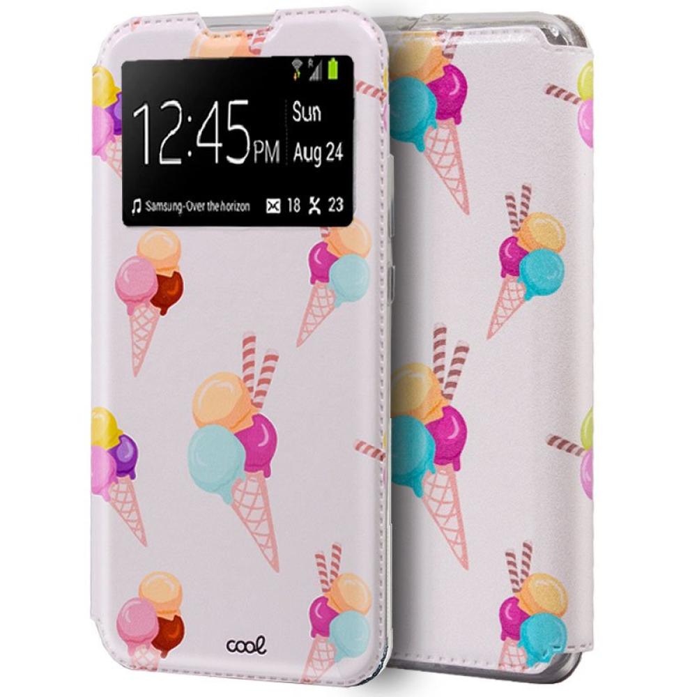 Funda COOL Flip Cover para Huawei P40 Lite Dibujos Helados