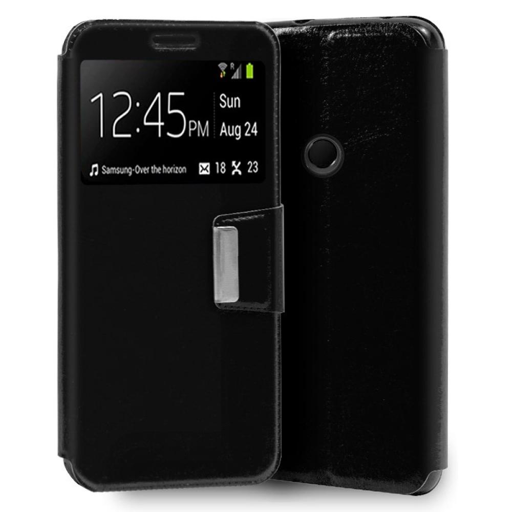 Funda COOL Flip Cover para Huawei Y7 (2019) Liso Negro