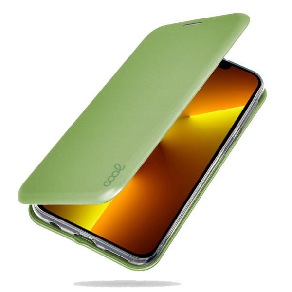 Funda COOL Flip Cover para iPhone 13 Pro Max Elegance Pistacho