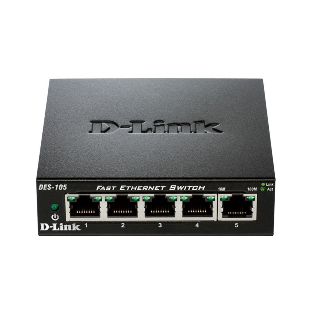 Switch D-Link DES-105 5 Puertos/ RJ-45 10/100 - Imagen 1