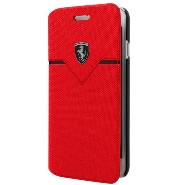 Funda COOL Flip Cover para iPhone 6 / 7 / 8 / SE (2020) / SE (2022) Licencia Ferrari Rojo