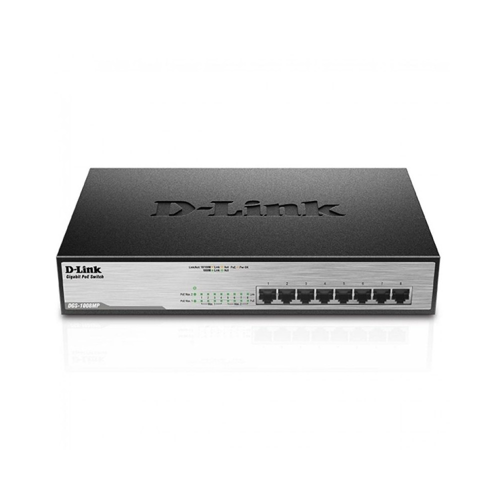 Switch D-Link DGS-10008MP 8 Puertos/ RJ-45 10/100/1000 POE - Imagen 1