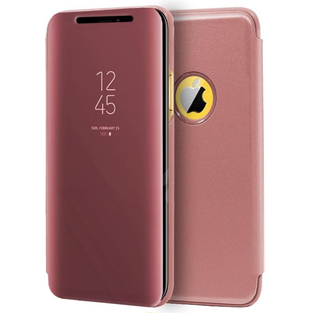 Funda COOL Flip Cover para iPhone XR Clear View Rosa