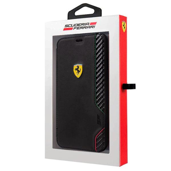 Funda COOL Flip Cover para iPhone XS Max Licencia Ferrari Negro
