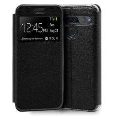 Funda COOL Flip Cover para LG G8 ThinQ Liso Negro