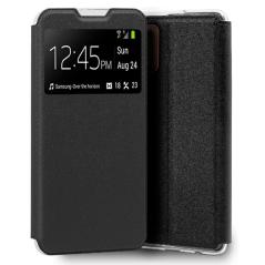 Funda COOL Flip Cover para Motorola Moto G9 Plus Liso Negro