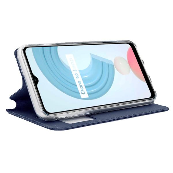 Funda COOL Flip Cover para Realme C21 Liso Azul