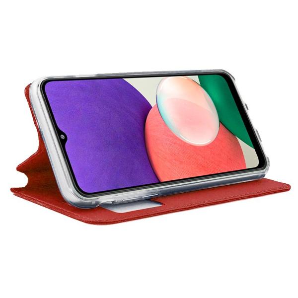 Funda COOL Flip Cover para Samsung A226 Galaxy A22 5G Liso Rojo