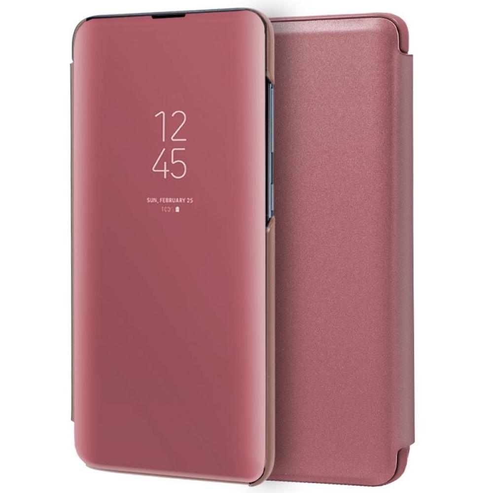 Funda COOL Flip Cover para Samsung A715 Galaxy A71 Clear View Rosa