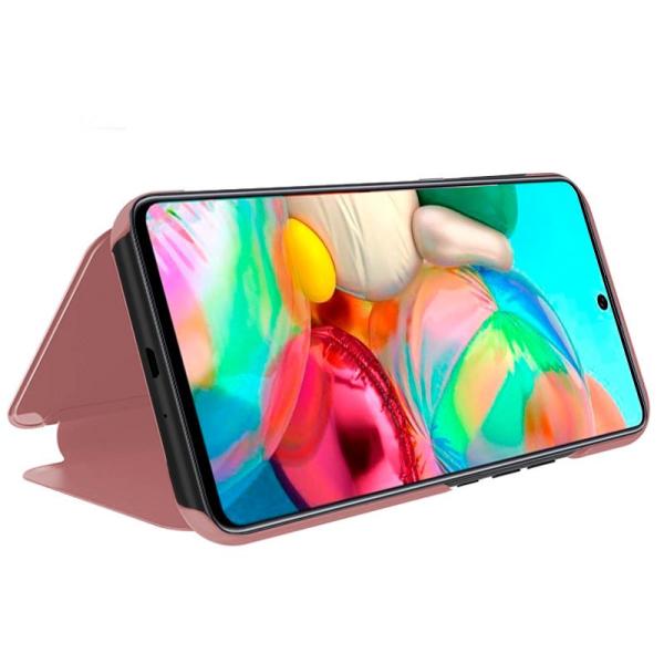 Funda COOL Flip Cover para Samsung A715 Galaxy A71 Clear View Rosa