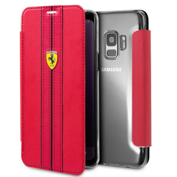 Funda COOL Flip Cover para Samsung G960 Galaxy S9 Licencia Ferrari Rojo