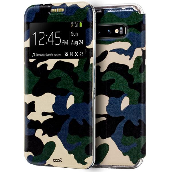 Funda COOL Flip Cover para Samsung G973 Galaxy S10 Dibujos Militar