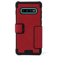Funda COOL Flip Cover para Samsung G975 Galaxy S10 Plus Texas Rojo