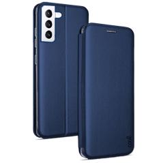 Funda COOL Flip Cover para Samsung G996 Galaxy S21 Plus Elegance Marino