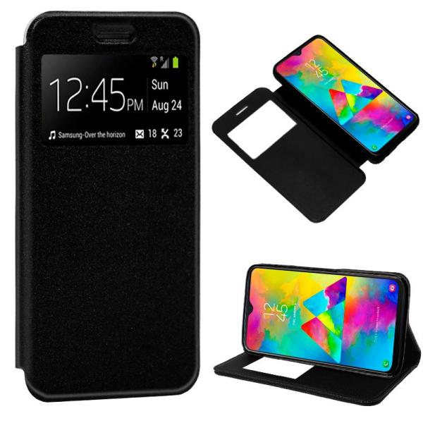 Funda COOL Flip Cover para Samsung M205 Galaxy M20 Liso Negro