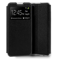 Funda COOL Flip Cover para Xiaomi Mi 10 Lite Liso Negro