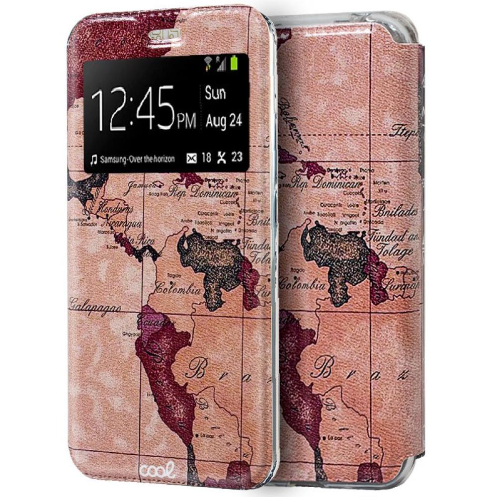 Funda COOL Flip Cover para Xiaomi Mi 9 Dibujos Mapa