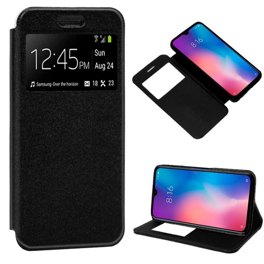 Funda COOL Flip Cover para Xiaomi Mi 9 SE Liso Negro