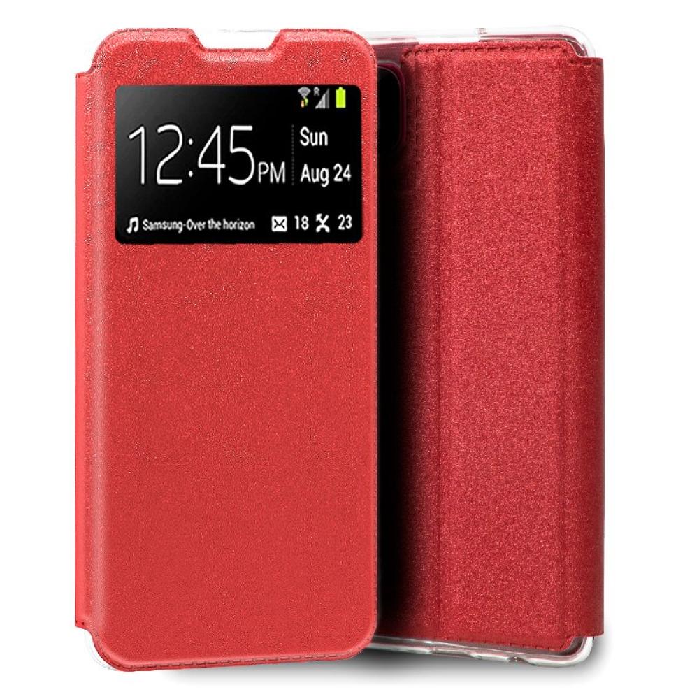 Funda COOL Flip Cover para Xiaomi Redmi 10C Liso Rojo