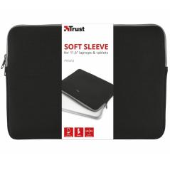 Funda Trust Primo Soft Sleeve para Portátiles/ Tablets hasta 11.6'/ Negra - Imagen 1