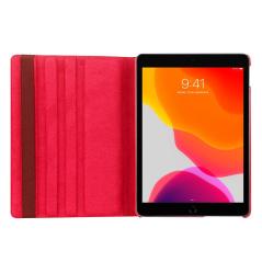 Funda COOL para iPad (2019 / 2020 / 2021) 10,2 pulg Giratoria Polipiel Rojo