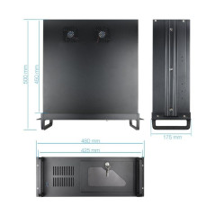 Armario Mural TooQ RACK-406N-USB3/ 19'/ Altura 4U - Imagen 5