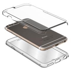 Funda COOL Silicona 3D para iPhone X / iPhone XS (Transparente Frontal + Trasera)