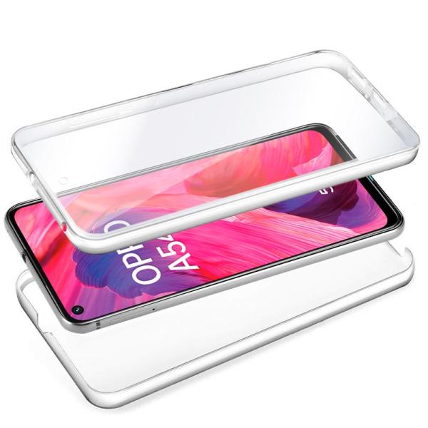 Funda COOL Silicona 3D para Oppo A54 5G / A74 5G (Transparente Frontal + Trasera)