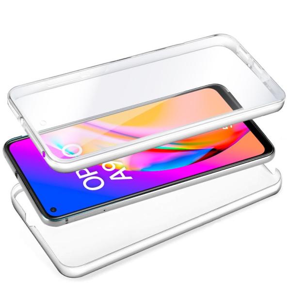 Funda COOL Silicona 3D para Oppo A94 5G / Reno 5Z (Transparente Frontal + Trasera)