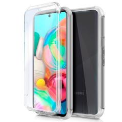 Funda COOL Silicona 3D para Samsung A715 Galaxy A71 (Transparente Frontal + Trasera)