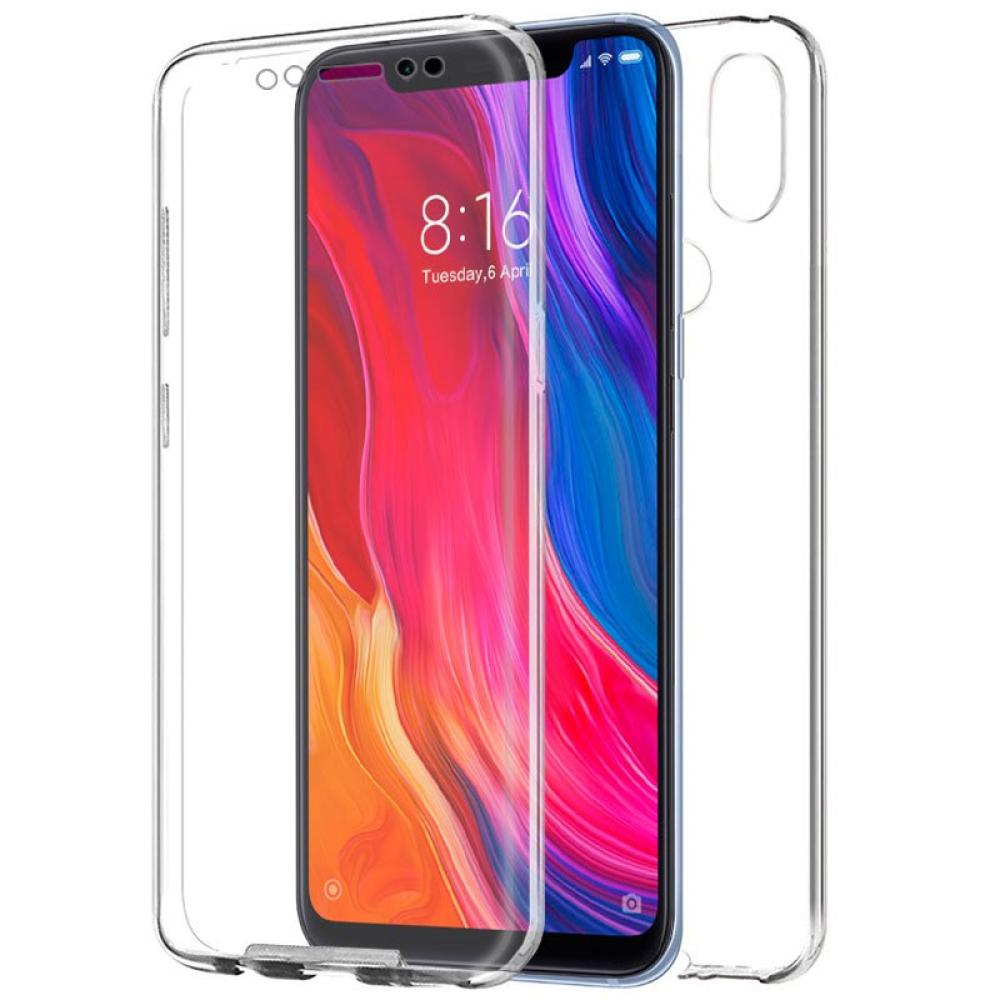 Funda COOL Silicona 3D para Xiaomi Mi 8 / Mi 8 Pro (Transparente Frontal + Trasera)