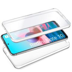 Funda COOL Silicona 3D para Xiaomi Redmi Note 10 / Note 10s / Poco M5s (Transparente Frontal + Trasera)