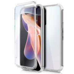 Funda COOL Silicona 3D para Xiaomi Redmi Note 11 Pro / Note 11 Pro 5G (Transparente Frontal + Trasera)