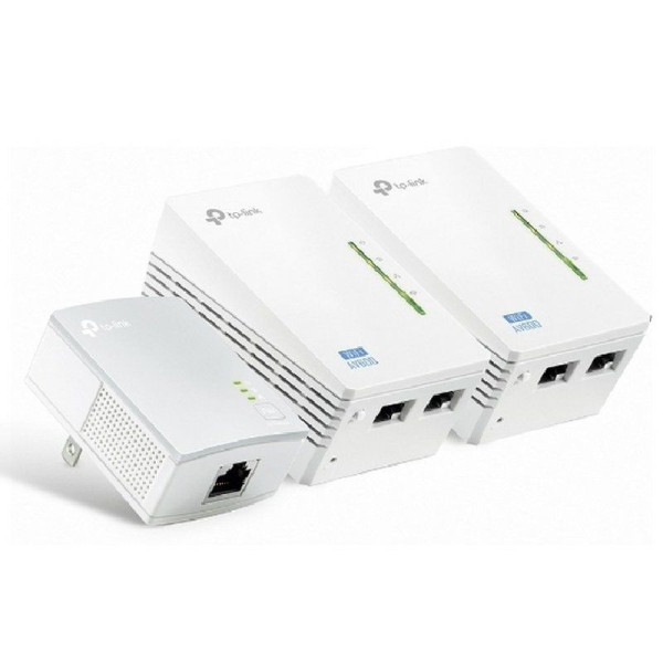 Adaptador Powerline TPLink WPA4220TKit 500Mbps/ Alcance 300m/ Pack de 3 - Imagen 1