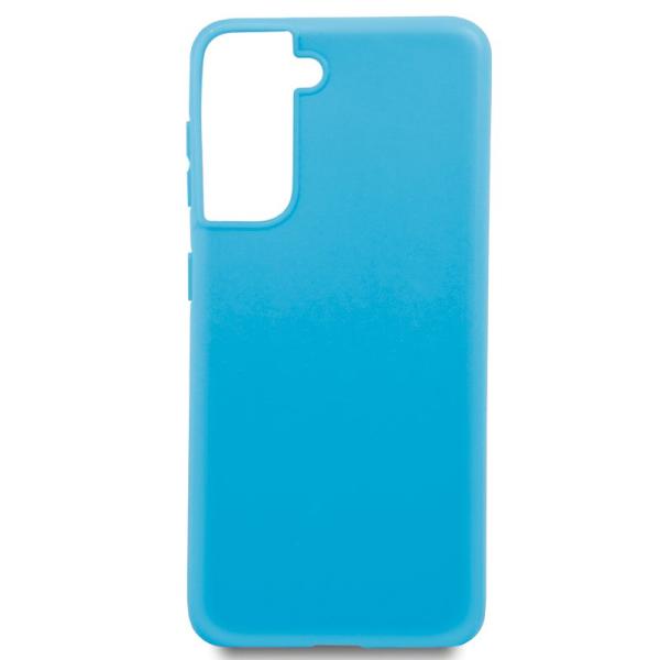 Funda COOL Silicona para Samsung G990 Galaxy S21 (Celeste)