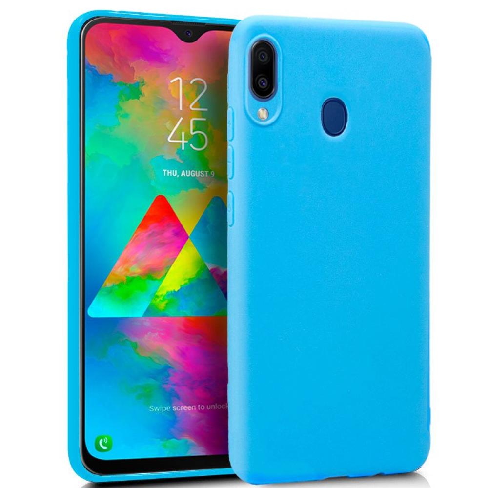 Funda COOL Silicona para Samsung M205 Galaxy M20 (Celeste)