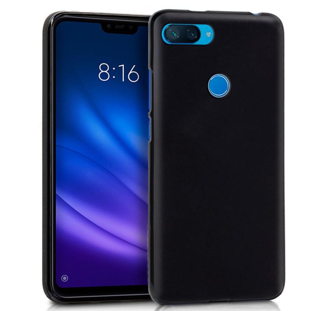 Funda COOL Silicona para Xiaomi Mi 8 Lite (Negro)