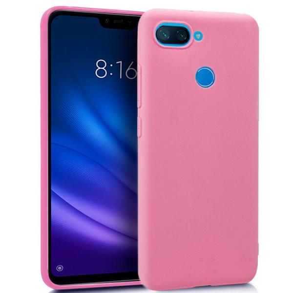 Funda COOL Silicona para Xiaomi Mi 8 Lite (Rosa)