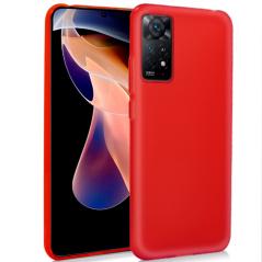 Funda COOL Silicona para Xiaomi Redmi Note 11 Pro / Note 11 Pro 5G (Rojo)