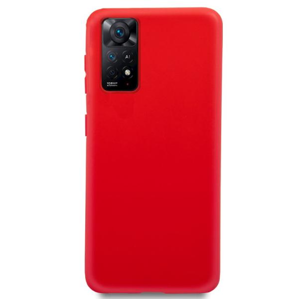 Funda COOL Silicona para Xiaomi Redmi Note 11 Pro / Note 11 Pro 5G (Rojo)